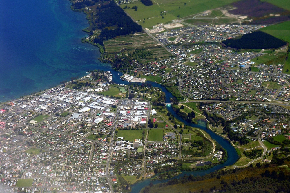 Taupo from a birds eye view